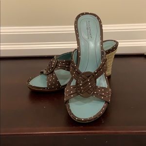 Brown & White Rockport Sandals